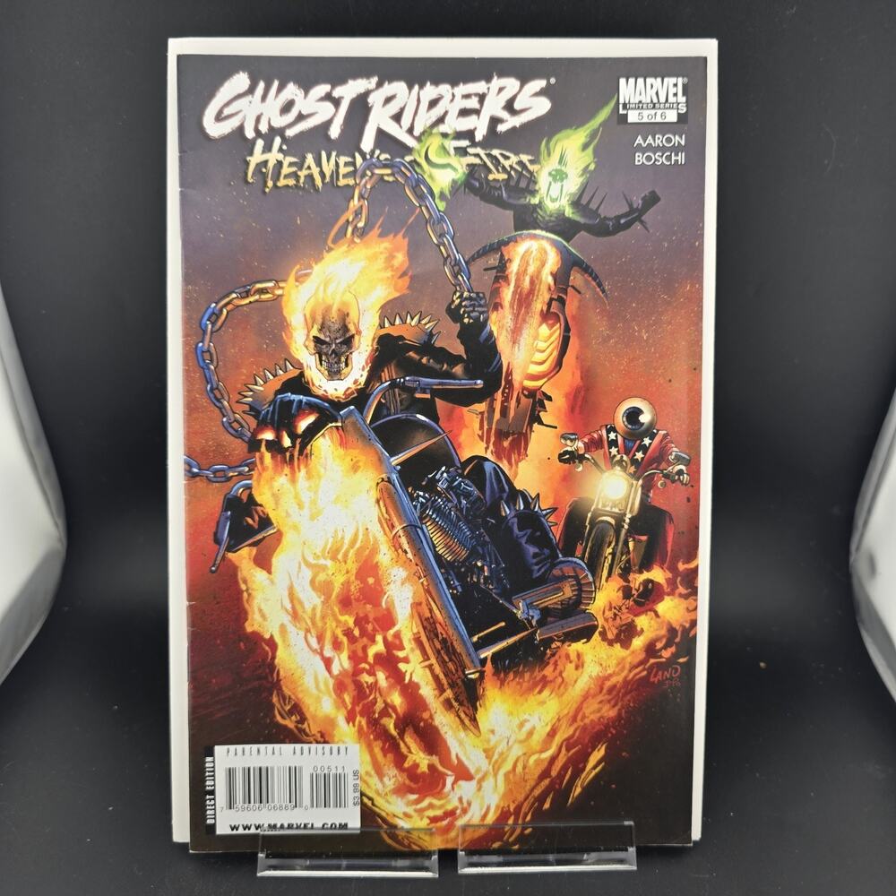 Ghost Riders Heavens on Fire 5 Marvel 2009 Greg Land Cover Direct Edition FN 6.0